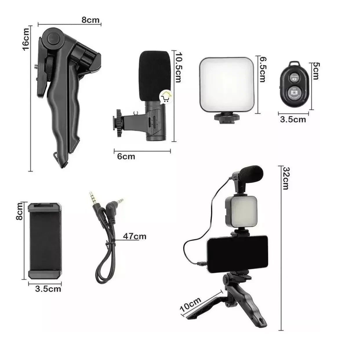 ESTABILIZADOR CELULAR SOPORTE LUZ LED