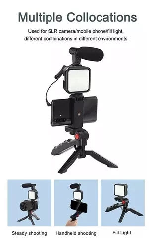 ESTABILIZADOR CELULAR SOPORTE LUZ LED