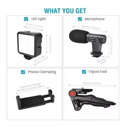 ESTABILIZADOR CELULAR SOPORTE LUZ LED