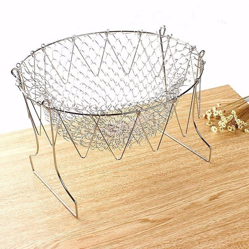 CESTA DE ACERO INOXIDABLE