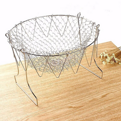 CESTA DE ACERO INOXIDABLE