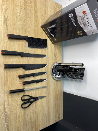 SET DE CUCHILLOS BASE GIRATORIA