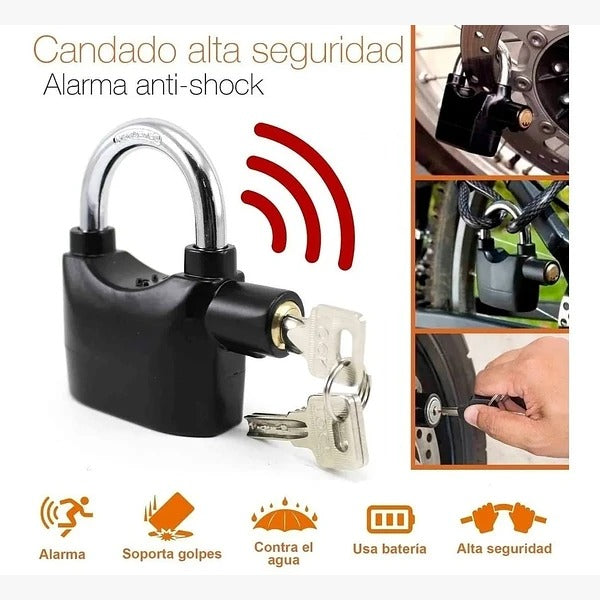 CANDADO CON ALARMA