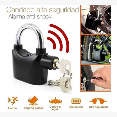CANDADO CON ALARMA