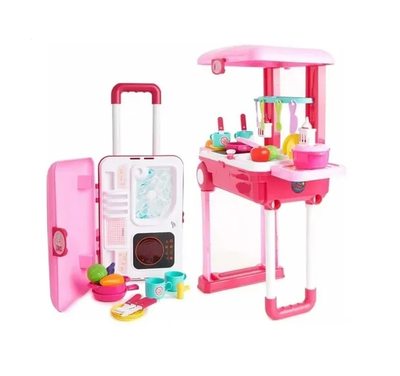 COCINA PARA NIÑA TIPO MALETA CON SONIDOS