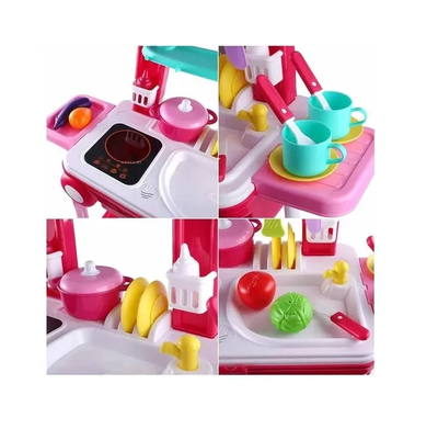 COCINA PARA NIÑA TIPO MALETA CON SONIDOS