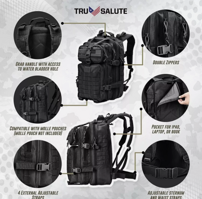 MOCHILA TACTICA MILITAR MORRAL VIAJE 50L