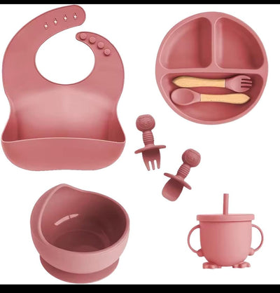 SET DE VAJILLA SILICONA PARA BEBES