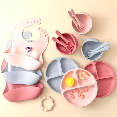 SET DE VAJILLA SILICONA PARA BEBES
