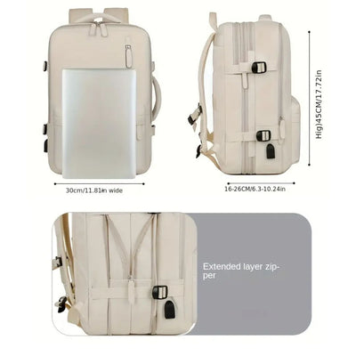 MALETA MORRAL VIAJERO CON USB 16 X 22 CM