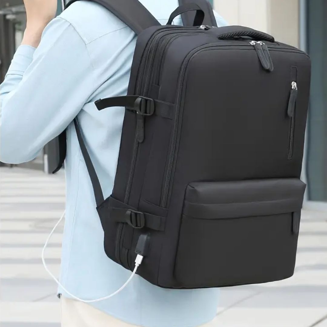 MALETA MORRAL VIAJERO CON USB 16 X 22 CM