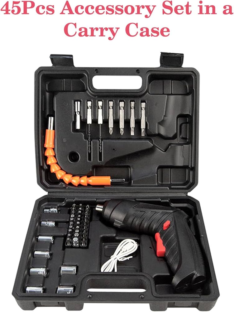 KIT DESTORNILLADOR INALAMBRICO 47 PIEZAS