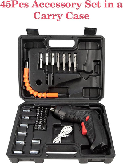 KIT DESTORNILLADOR INALAMBRICO 47 PIEZAS