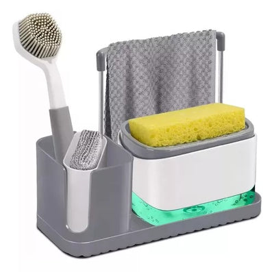 DISPENSADOR DE JABON LIQUIDO + SOPORTE D
