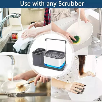DISPENSADOR DE JABON LIQUIDO + SOPORTE D