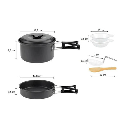 KIT UTENSILIOS COCINA CAMPING SY-200