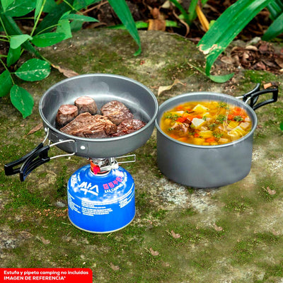 KIT UTENSILIOS COCINA CAMPING SY-200