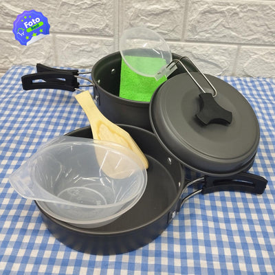 KIT UTENSILIOS COCINA CAMPING SY-200