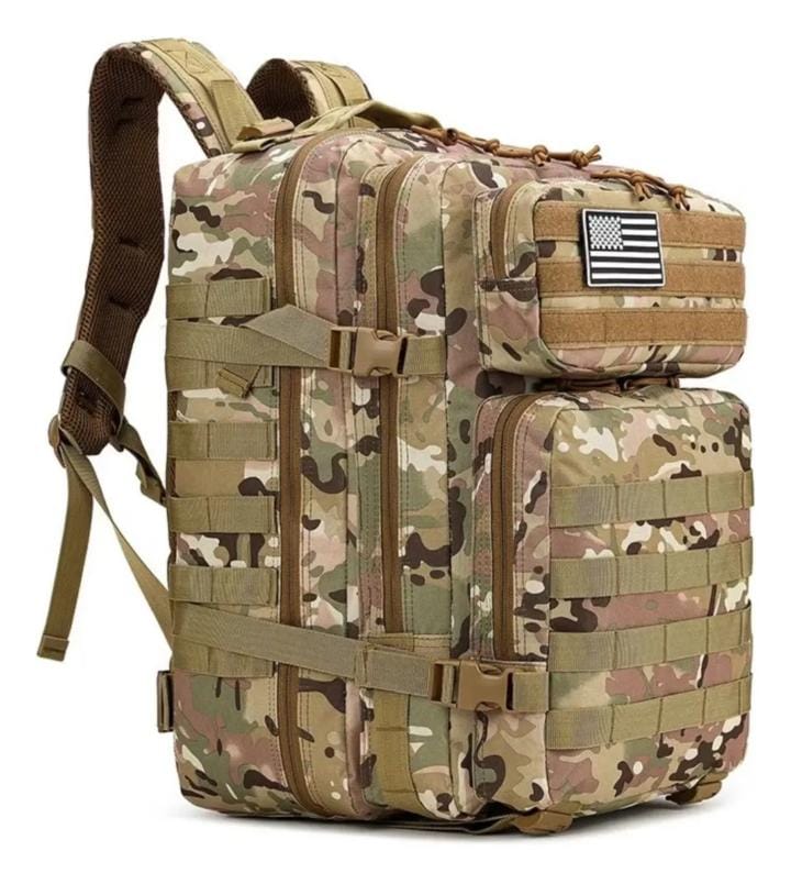MOCHILA TACTICA MILITAR MORRAL VIAJE 50L