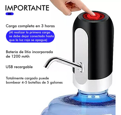 DISPENSADOR DE AGUA PARA BOTELLON USB