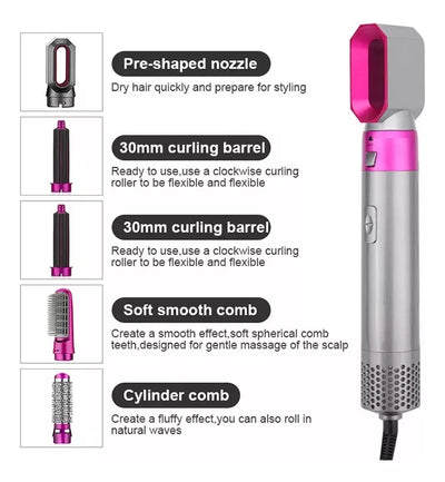 CEPILLO SECADOR PARA CABELLO 5 EN 1