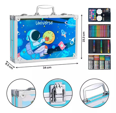 KIT/SET DE ARTE DIBUJO MALETIN METALICO