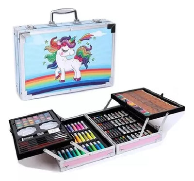 KIT/SET DE ARTE DIBUJO MALETIN METALICO