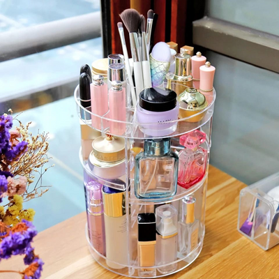 ORGANIZADOR DE MAQUILLAJE GIRATORIO 360 GRADOS