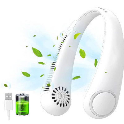 VENTILADOR DE CUELLO BLANCO PORTABLE