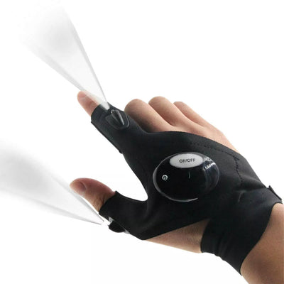GUANTES LINTERNA LUZ LED