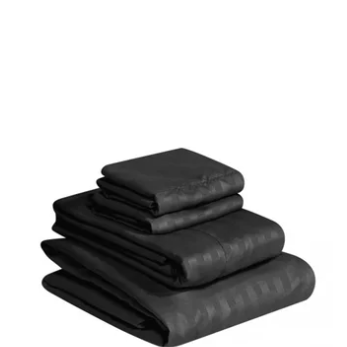 JUEGO DE SABANAS UNICOL NEGRA 180 HILOS