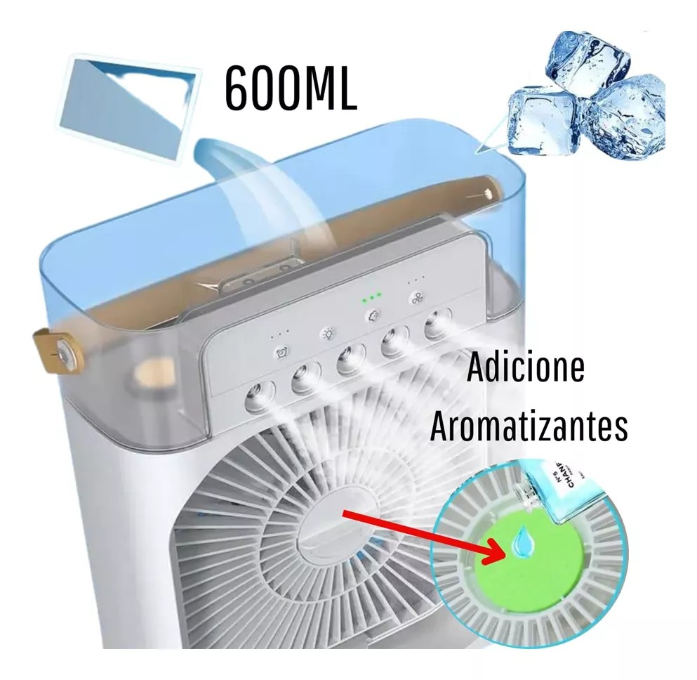 VENTILADOR PORTATIL CON HUMIFICADOR