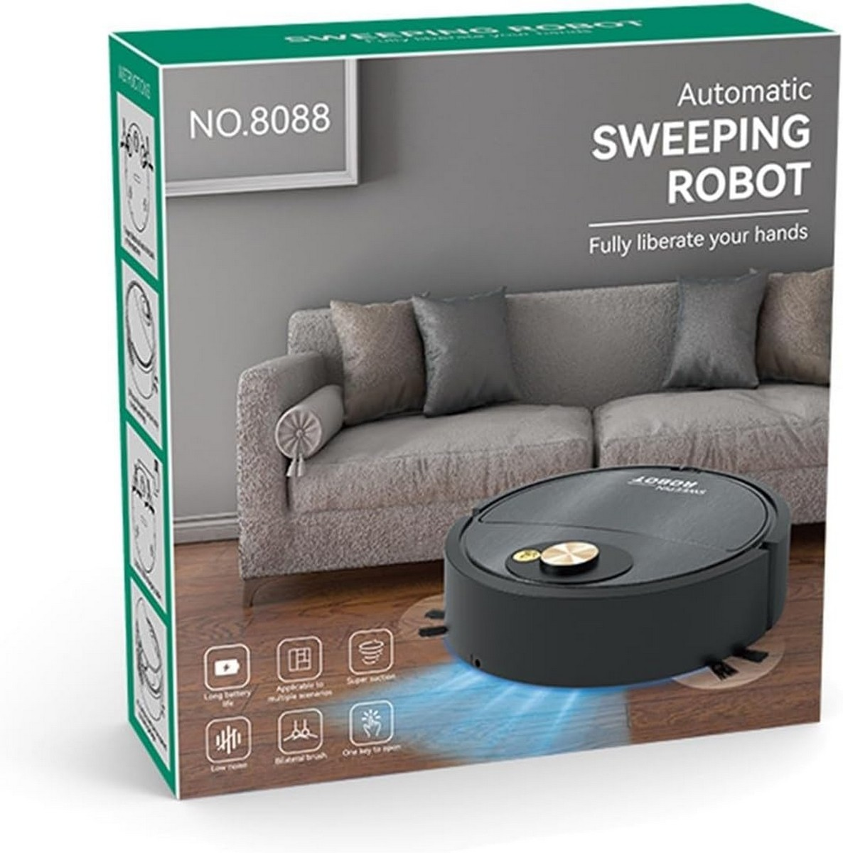 ASPIRADORA ROBOT DE PISO RECARGABLE PORTABLE