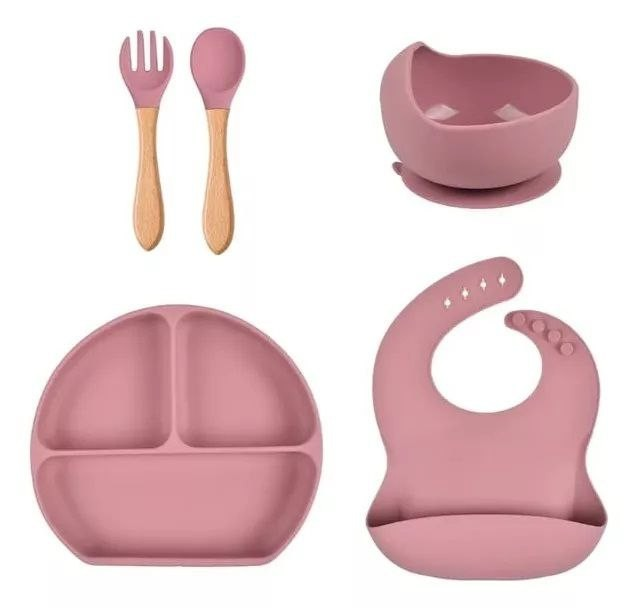 SET DE VAJILLA SILICONA PARA BEBES