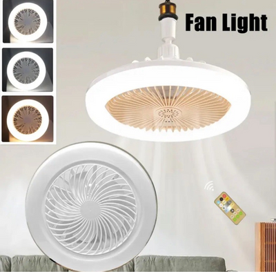 VENTILADOR LUZ LED 2 EN 1